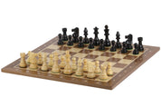 No5 Nussbaum-Schachbrett+ 3,5" Französische Ebonisierte Stücke